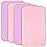 4-Pack Fitted Crib Sheets for Boys and Girls - Breathable, Soft Microfiber Baby Sheets in Pink and Violet