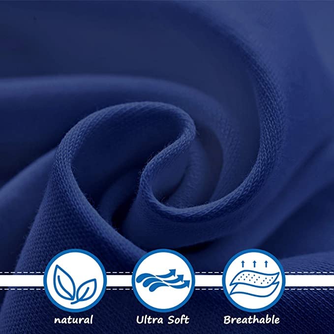 Image of Cot Sheets 31 inch x 75 inch, Daycare Cot Size Mattress Sheet Fitted with Narrow Twin / Camp Bunk / Rvs Bunk / Guest Beds, Super Soft and Breathable Microfiber Cover for Toddler, Navy