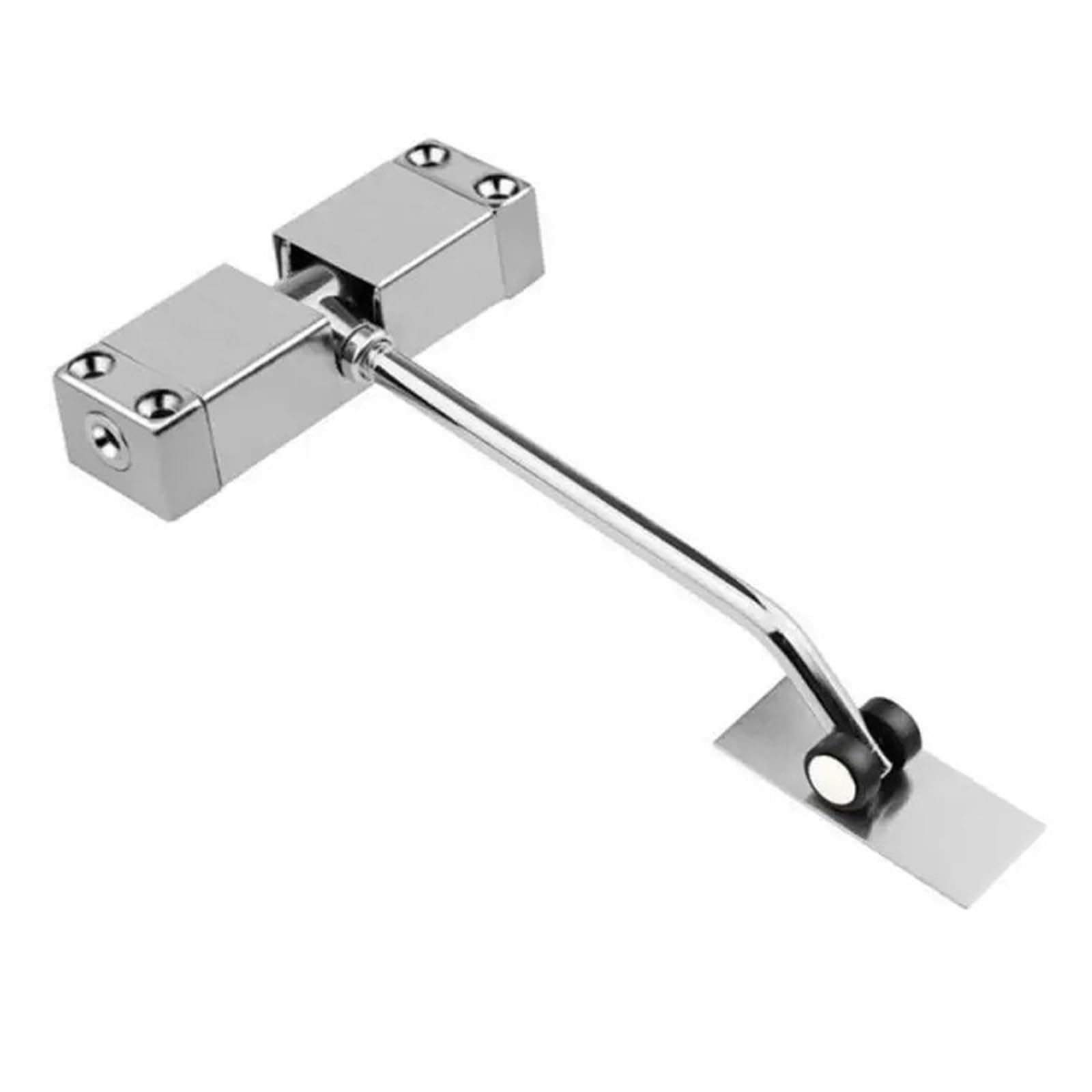 SWENEEN Adjustable Automatic Door Closer Stainless Steel Invisible Door Spring Buffer Door Closer Suitable For Home Office Door 30Kg Easy For Home Commercial Use,