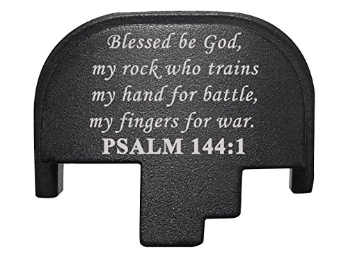 NDZ Performance Rear Back Plate for Smith & Wesson S&W M&P 2.0 Full-Size Compact Black - Bible Psalm 144:1