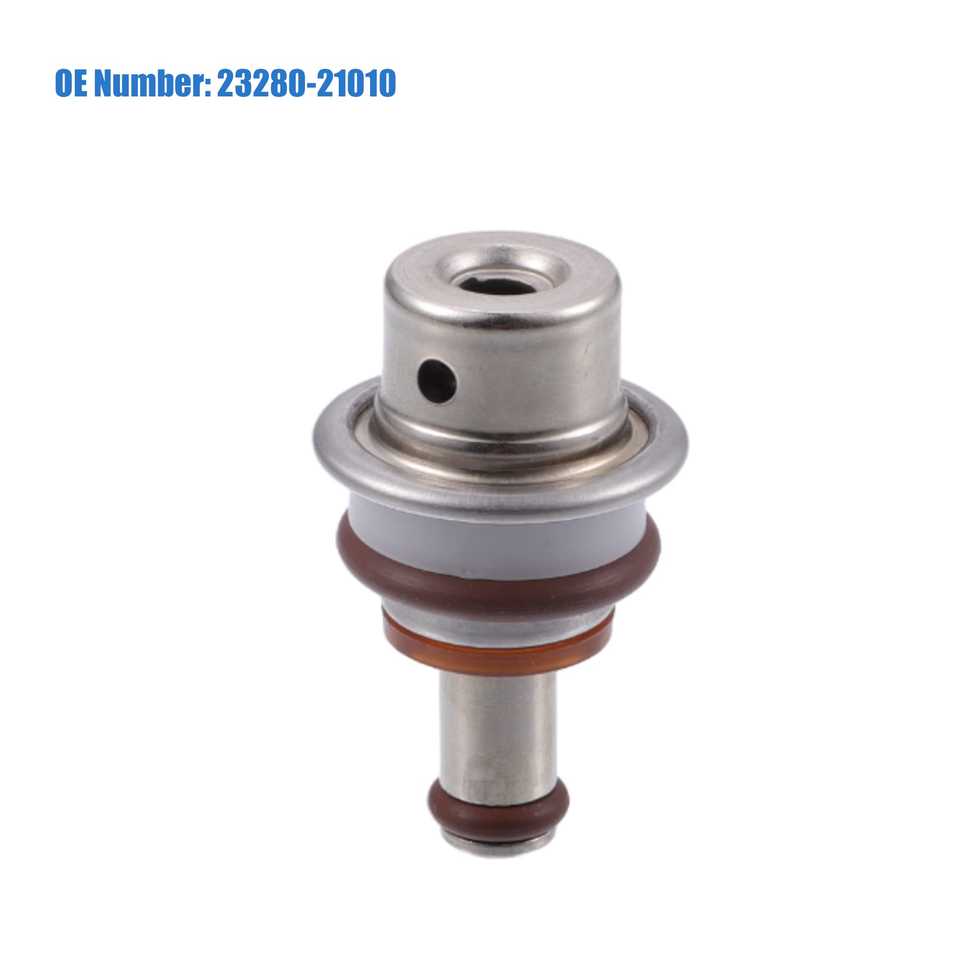 X AUTOHAUX Combustible Inyección Presión Regulador Para Scion Im 2016 1Pc | Metal, Tono Plateado, Reemplaza 23280-21010, Para Scion Im 16, Tc 11-16, Para Toyota Camry 07-17, Prius 10-22, Yaris 06-19