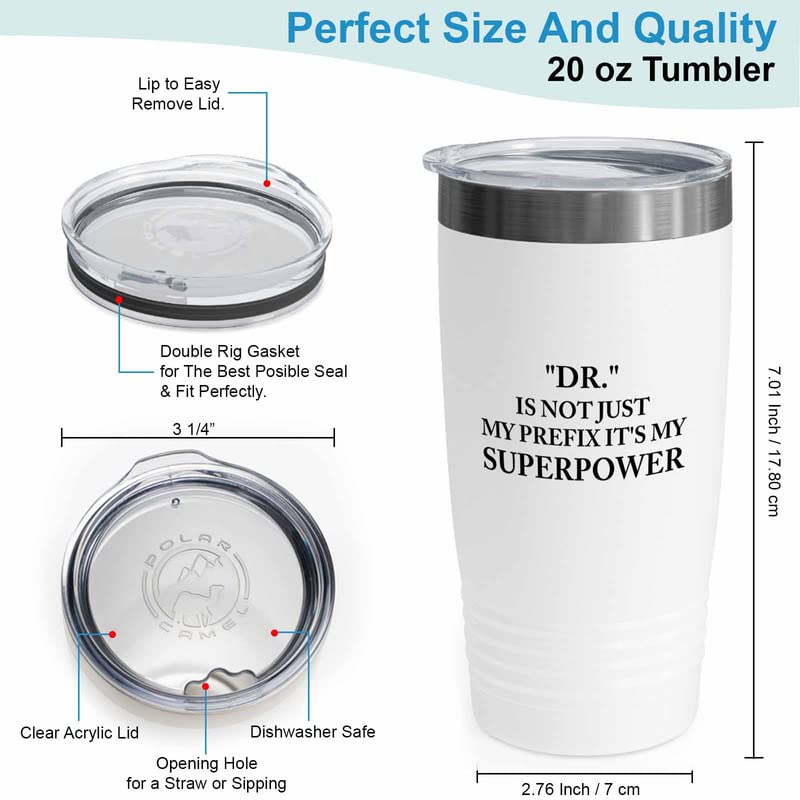 Pharmacist White Edition Viking Tumbler 20oz - Dr my - Nurse Doctor Chemist Pharmacy Technician Patient Practicioner Laboratory Research Technologist
