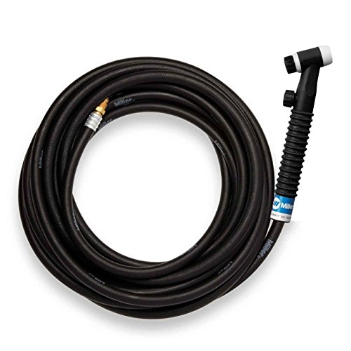 Weldcraft WP-17V-25-R WP-17V Air Cooled TIG Torch Kit, Angled Head, 7/8", One-Piece 25' Cable, Model Number: 366-WP-17V-25-R