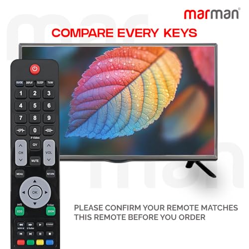 Image of marman Compatible with Sansui Tv Remote Control Non Voice Command Suitable for Smart 4K LED LCD Android Television - Match Exactly with Existing Remote Key by Key for Better Performance