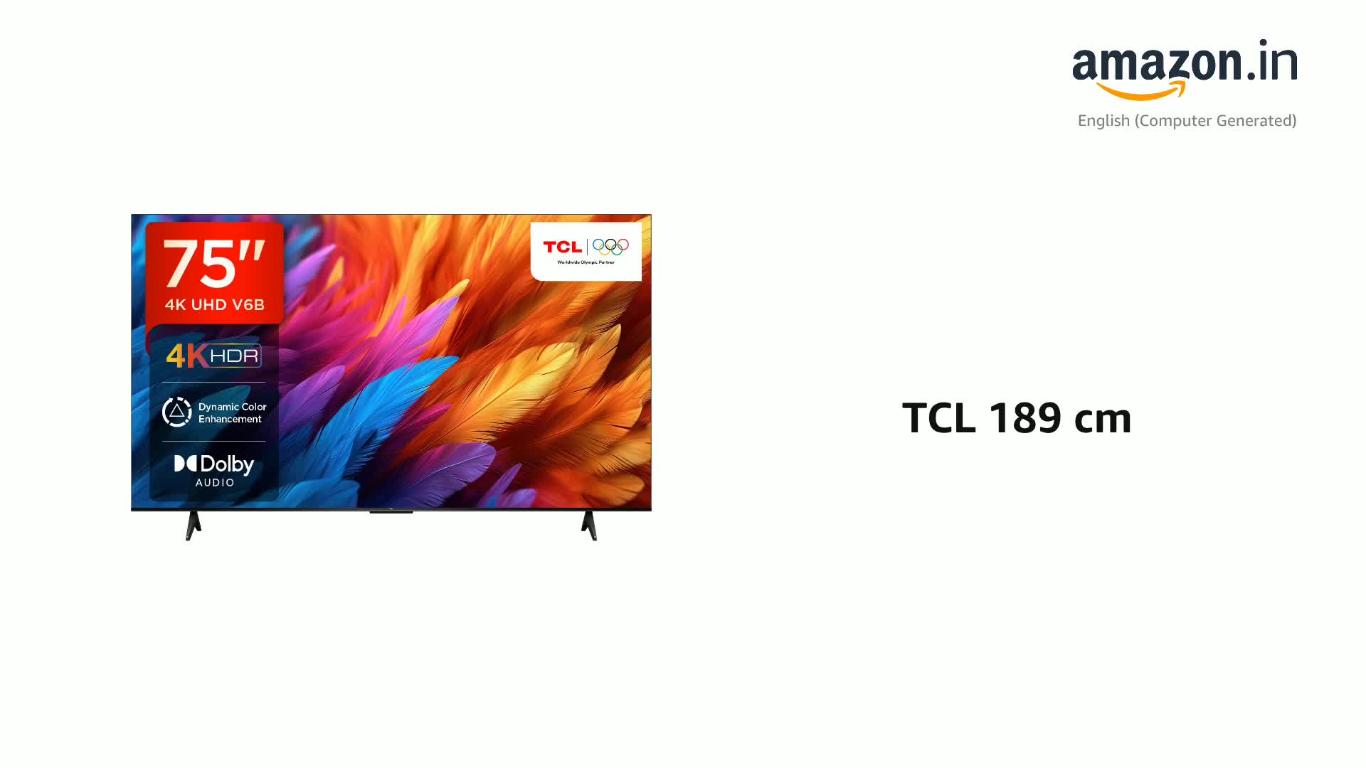 TCL 189 cm (75 inches) Metallic Bezel-Less Series 4K Ultra HD