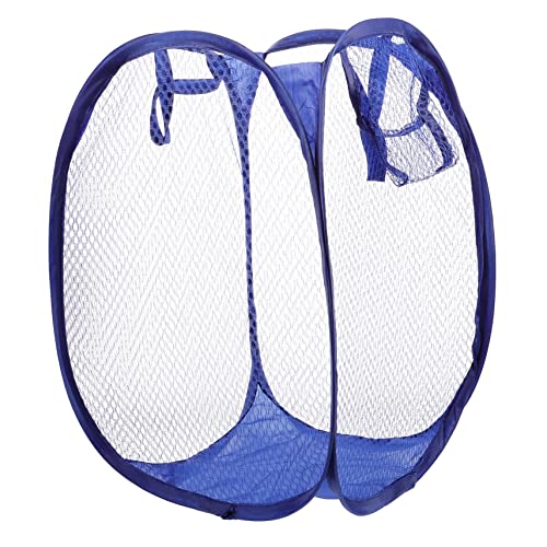 Balacoo Cesta De Lavandería Plegable De Transpirable Con Bolsillo Lateral y Asas Para Transporte Para Dormitorio Universitario y Almacenamiento De Ropa Sucia