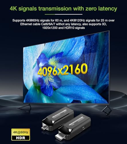 Techly 367799 Extender Da USB-C™ A Hdmi 4K Su Cavo Cat.6/6A/7 Fino A 60 Metri Nero - 5