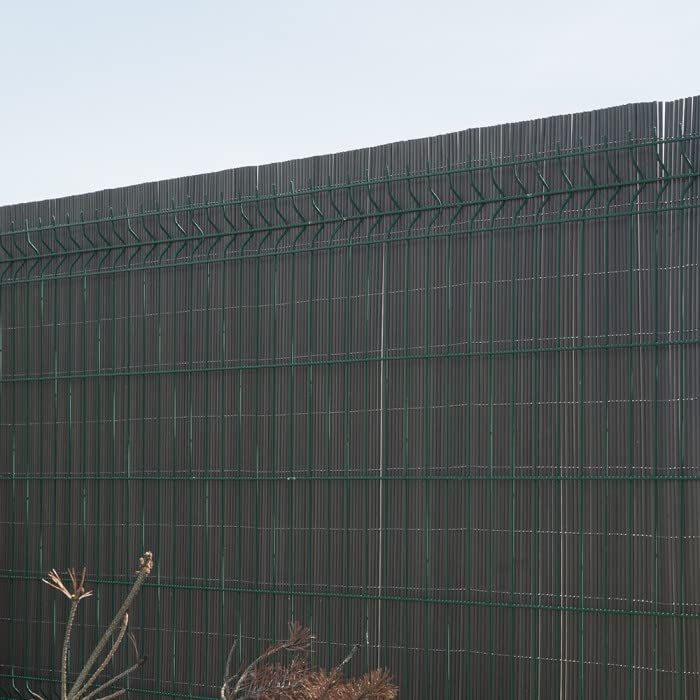 Grindi - Sichtschutzmatte Sichtschutzzaun Zaunblende für Balkon, Garten, Terrasse, runden Röhrchen Sichtschutzzaun, Schattiernetz, Sonnen- und Windschutz - PVC - GMW - Anthrazit, 150x300 cm