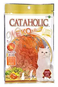 Cataholic Neko Chicken Jerky Sliced Cat Treat, 30 g (Pack of 9)