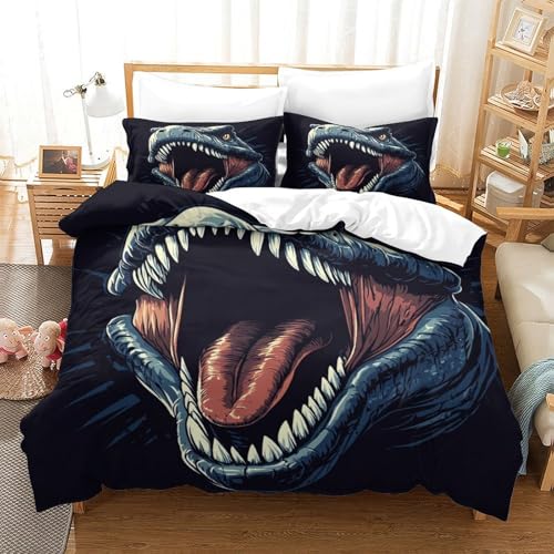Housse de couette dinosaure 3D idéale pour la chambre familiale