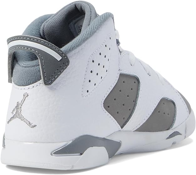 Jordan Toddler's 6 Retro Cool Grey White/Medium Grey-Cool Grey (DV3606 100) - 34