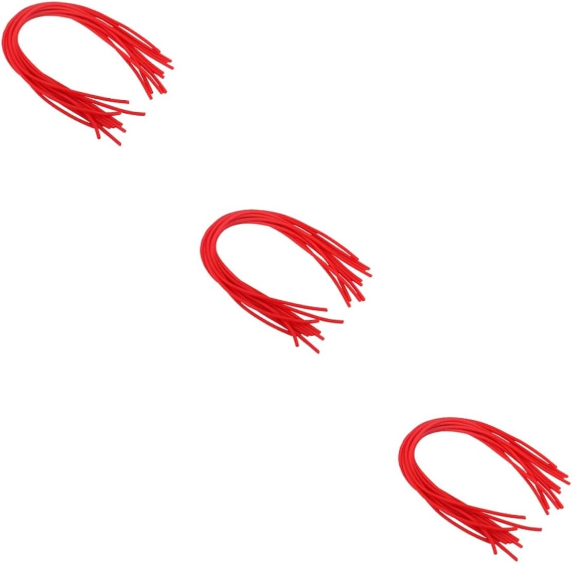 Toyvian 30pcs Chinese Dulcimer Tube Red Rubber Tube Moderate Thickness Eco-friendly for Professional Performance