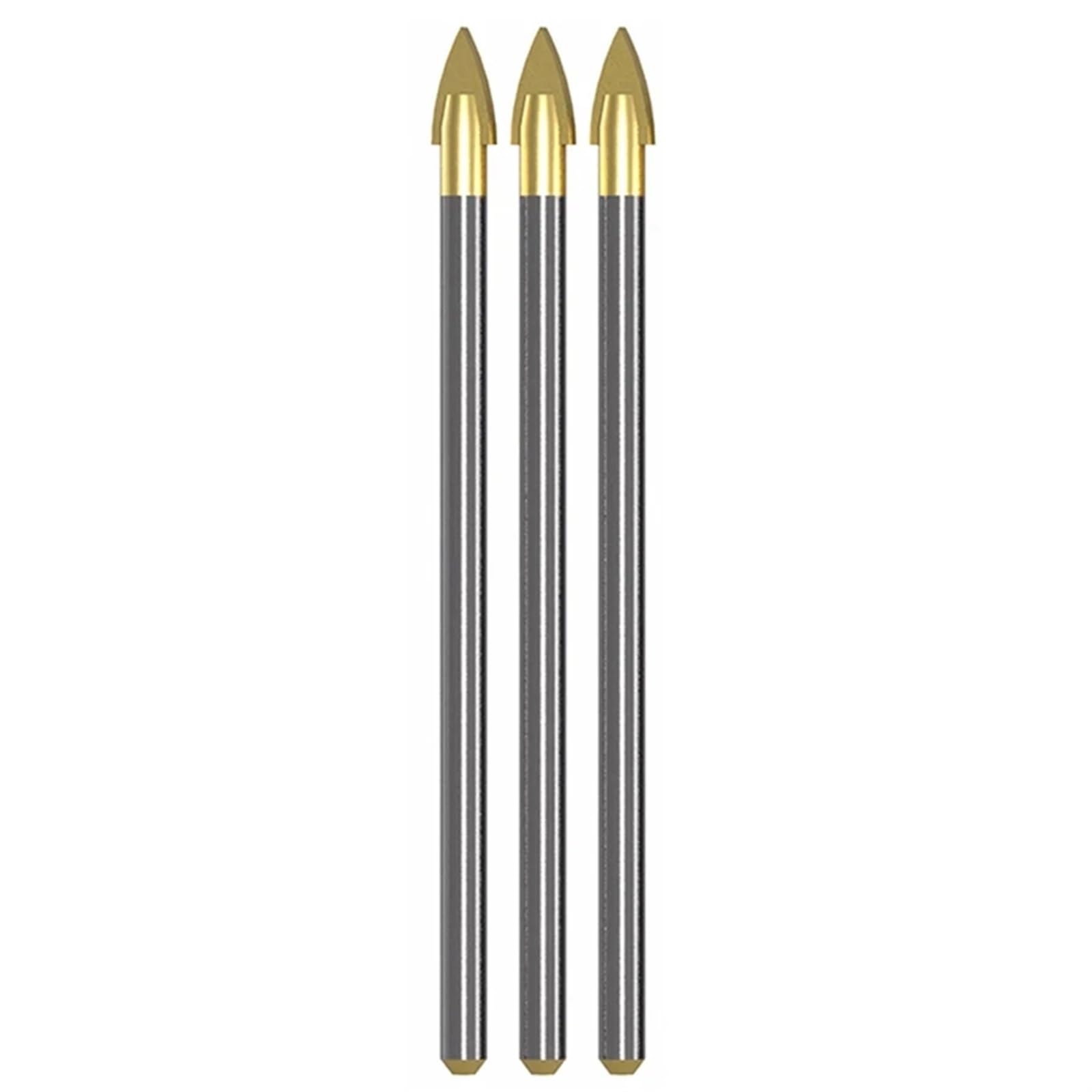 Broca triangular de aleación de 4 mm, 5 mm, 6 mm, 8 mm, 10/12 mm, broca for cerámica, vidrio, cemento, pared, azulejo, mármol, broca abridora de agujeros, 1 unidad(8mm 10pcs)