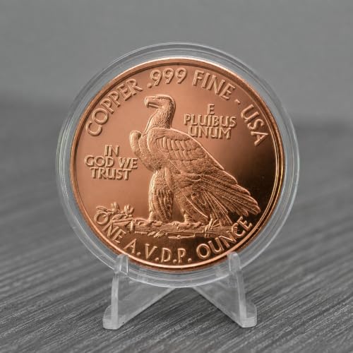 Image of 1907 Indian $10 Gold Eagle Replica 1 oz Pure .999 Copper Round Collectible 39mm Coin in Capsule - COA by Heavenly Metals