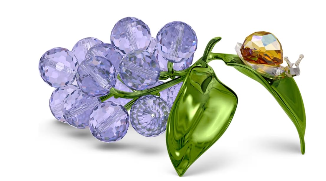 Swarovski Multicolor Idyllia Crystal Snail And Blueberries