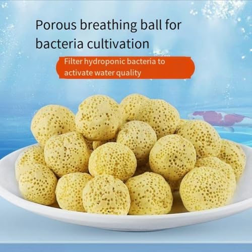 Image of 2500g 5.5lb Filter Media,bio Balls for Aquarium Filter,Pond Filter Media,Fish Tank Filter Media,Bio Balls Ceramic Rings ,Aquarium Filter Media with Mesh Bag