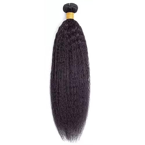Miniatura 4 de 1 paquete de cabello humano brasileño lacio virgen 11A sin procesar, lacio, color negro natural, 18 pulgadas, color negro natural, 18 pulgadas.
