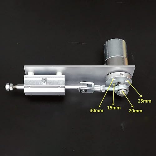 Miniatura 4 de Actuador lineal de ciclo alternativo de bricolaje DC 12V Mini Gear Motor telescópico ajustable con controlador de velocidad carrera 1520251.181 in