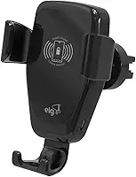 Suporte Veicular Tipo Garra com Carregamento Wireless (Sem Fio) de 10W, Encaixe na Saída de Ar, Celulares de 4.5'a 7', Preto, CH360WA, ELG