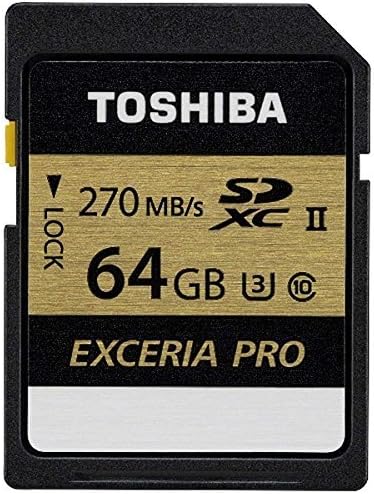 Toshiba Exceria Pro - N501 SD Memory Card UHS-II U3 Class 10 (OEM Pack) (64GB)