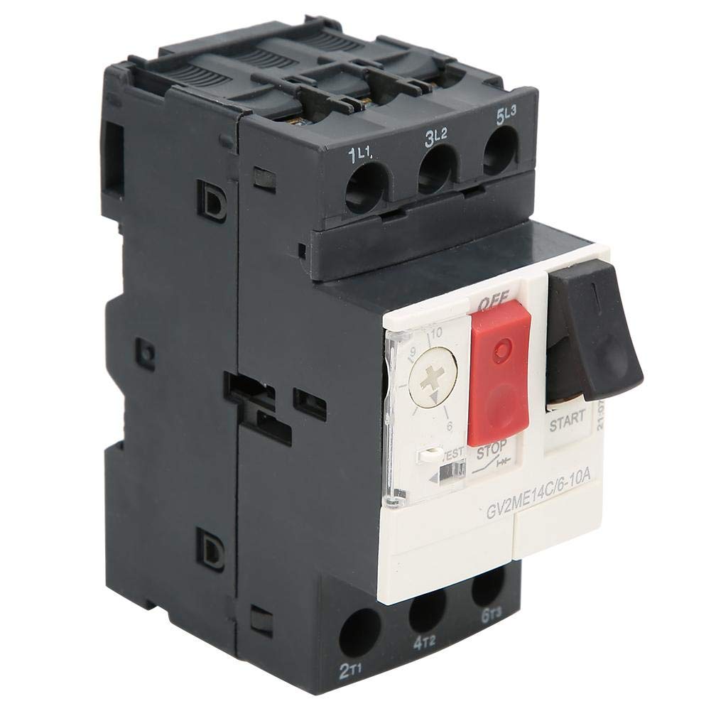 GV2 Disjoncteur, Disjoncteur de Protection Moteur pour la Protection de la Ligne de Distribution et la Conversion de Charge peu Fréquente, Fréquence 50 / 60HZ (GV2-ME14C 6~10A)