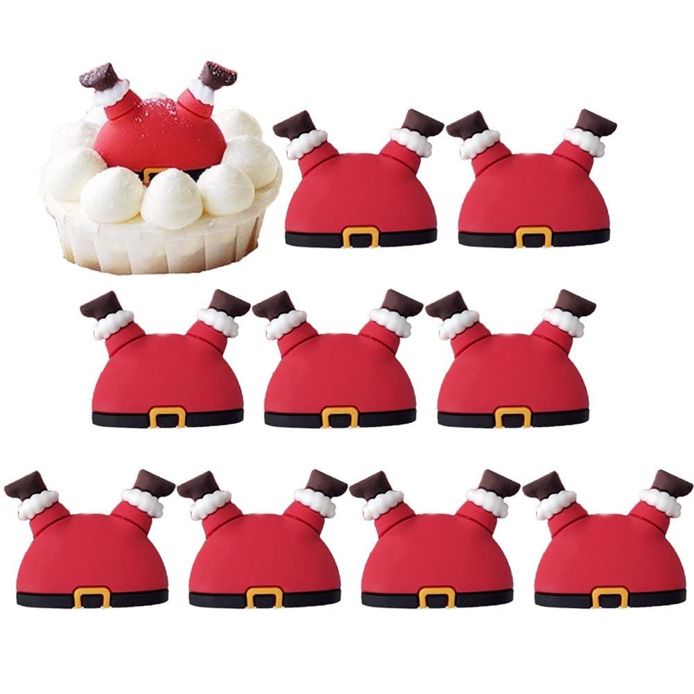 Amazon.co.jp: クリスマス カップケーキトッパー ピック 10pcs