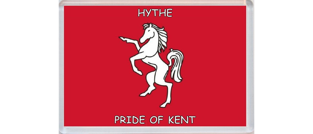 Baked Bean Store Hythe - Pride Of Kent County Flag - Jumbo Fridge Magnet