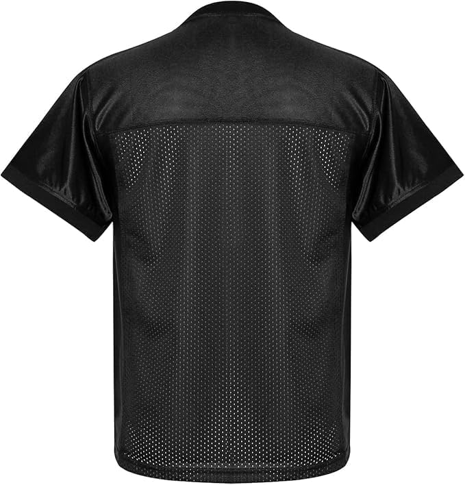 Youth Blank Football Jersey Athletic Football Practice Jersey Hip Hop Sports Shirt for Kids - Image 2