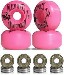 Roda para Skate Black Sheep 51mm Pink Dureza 90a com Rolamentos ABEC-5