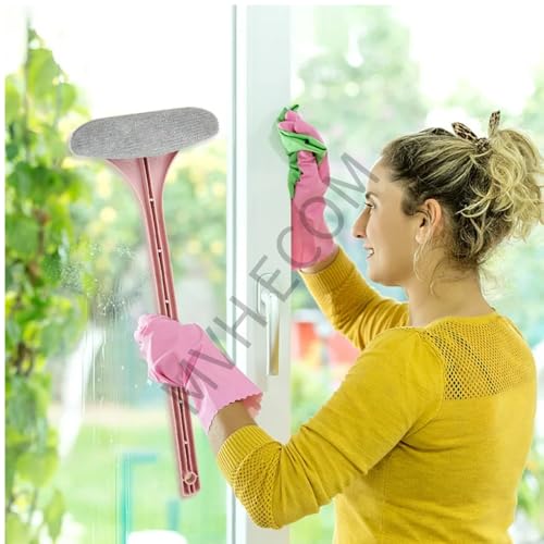 Image of Multifunctional Screen Brush 2 in 1 Mesh Cleaning Brush | Best Tool for Cleaning Mosquito nets | Extended Handle | Window Cleaning Brush | Multicolour | Pack of 1