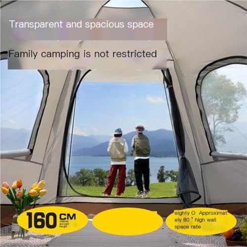 Carpa hexagonal ligera y espaciosa para camping miniatura 6