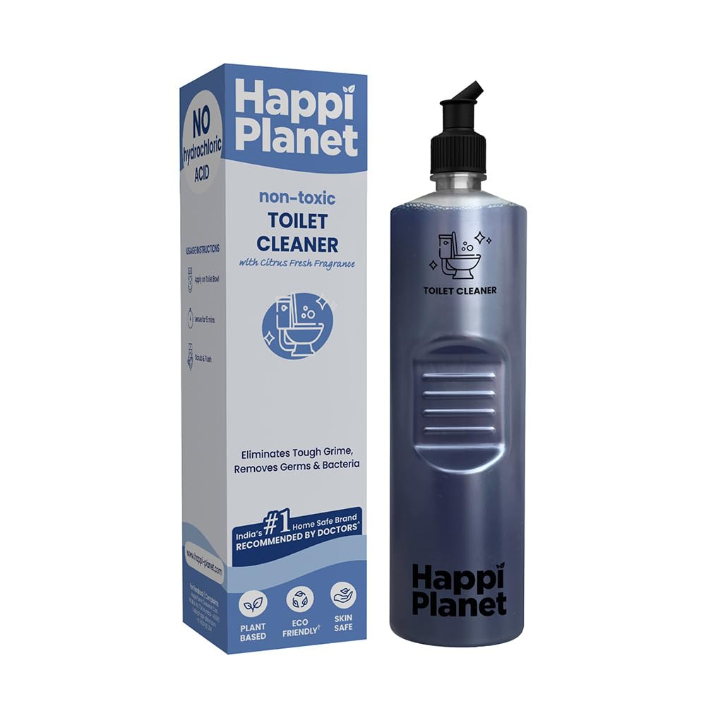 Organic Disinfectant Toilet Cleaner | 1L | Natural, Non Toxic, Plant Based, Biodegradable, Herbal | Eliminates Tough Grime, Germs & Bacteria | No Toxic Fumes