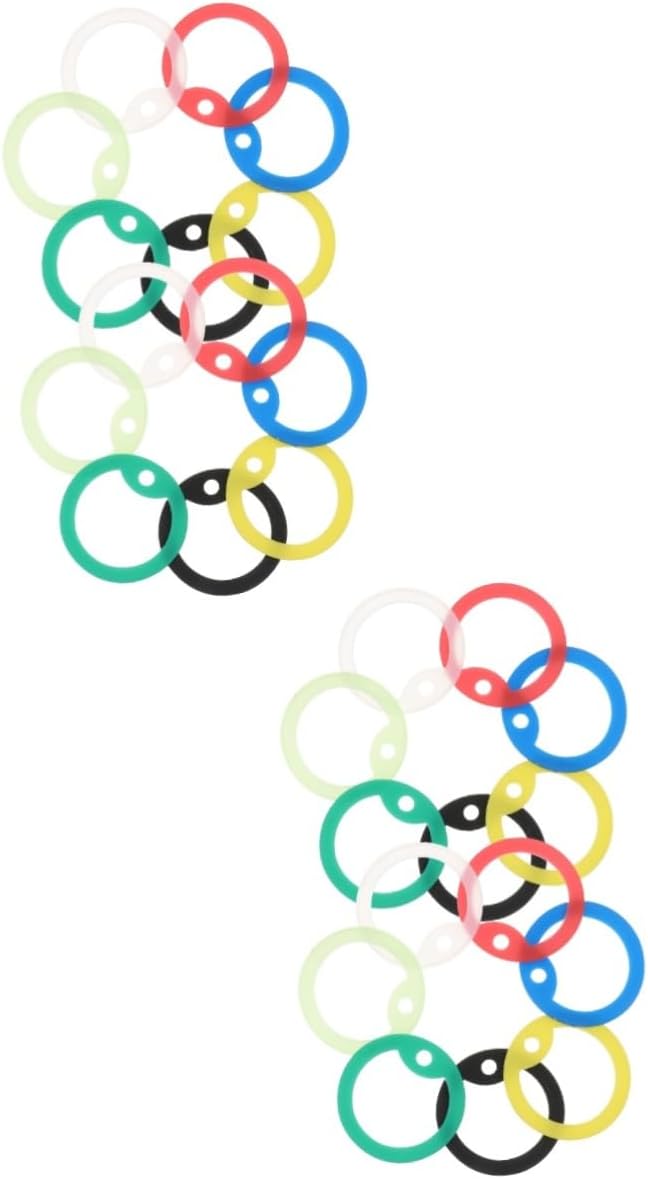 Angoily Sets Dog Name Tag Pet Name Tag Mute Ring Silicone Mute Hoop for Dog and Cat Pcs