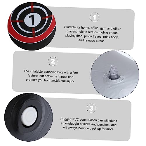 Mipcase Sports Sandbag Standing Fitness Bag Inflatable Boxing Column Pressure Relief Toy