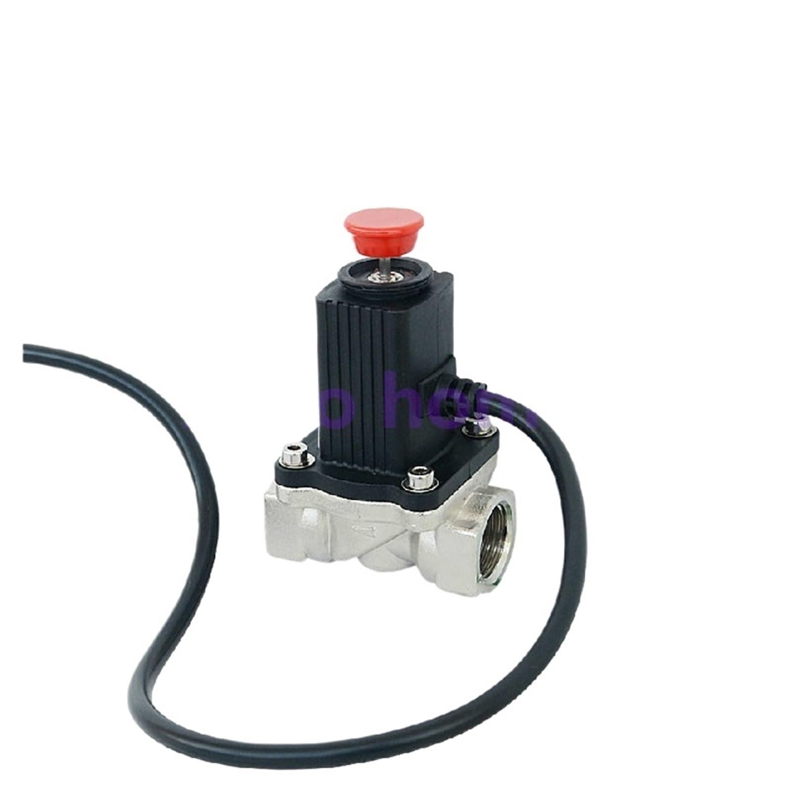 DC9V-12V de válvula solenoide de cierre de emergencia de Gas Natural LPG for sistema de alarma de seguridad for el hogar for alarma de fuga de tubería de Gas (Size : 1/2 inch)