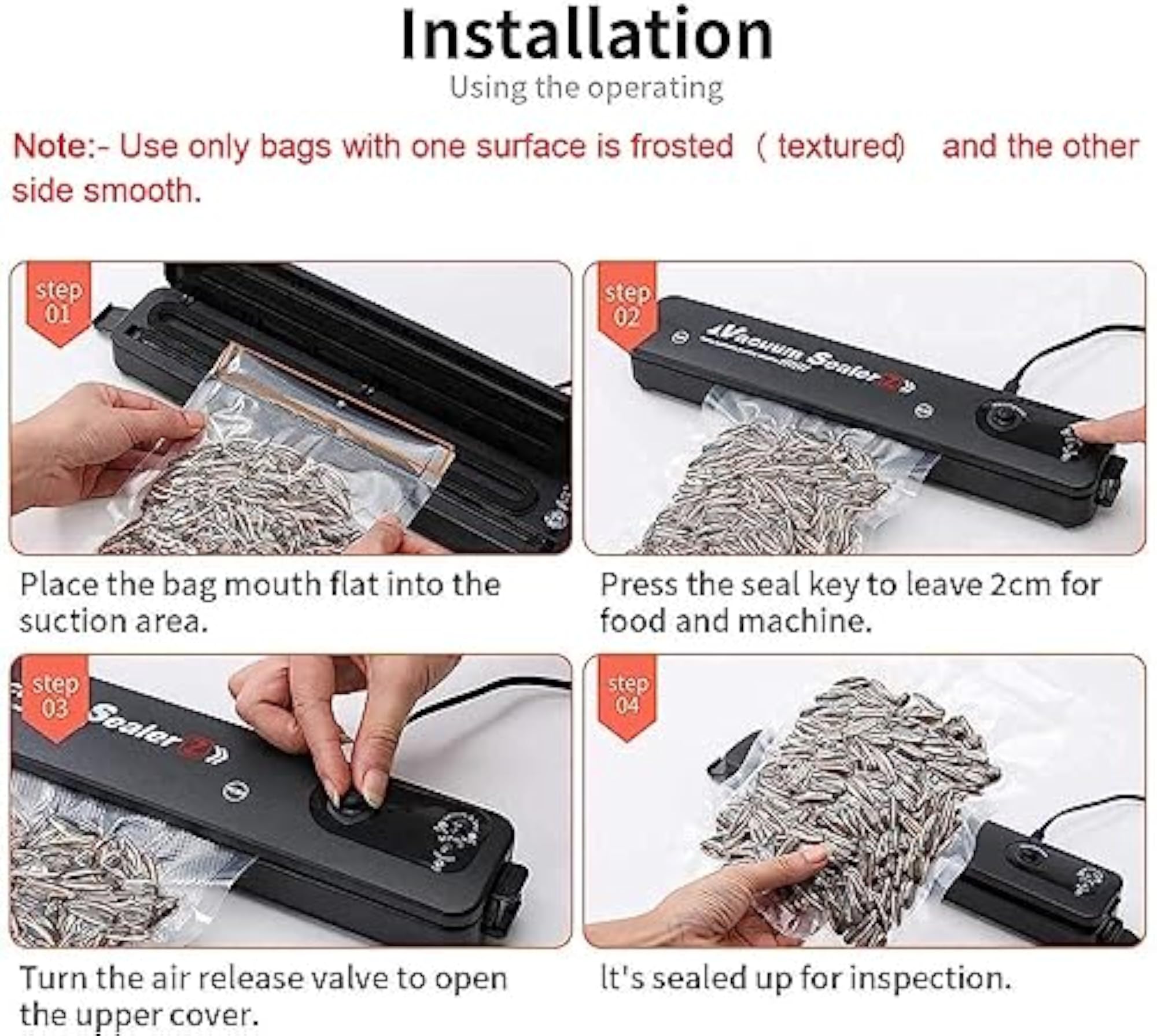 Vacuum Sealer Machine for Food Packing