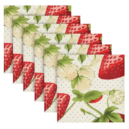Servilletas de tela cuadradas multicolor pack x6 50.8x50.8 cm miniatura 6