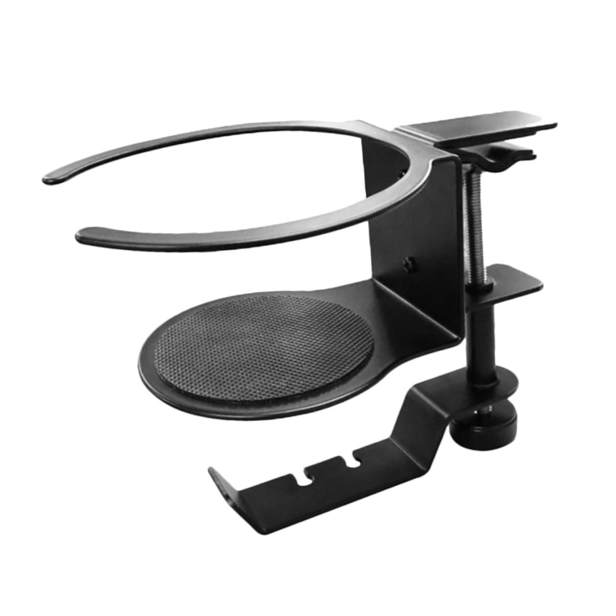 Multifunktions Becherhalter mit Drehhaken aus Metall, Schwarz