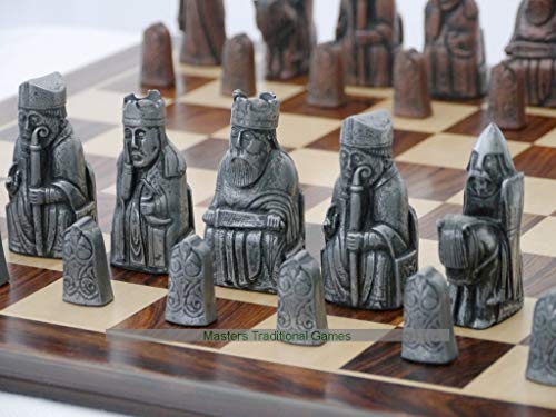 Berkeley Chess Isle of Lewis Chess Set - Metal