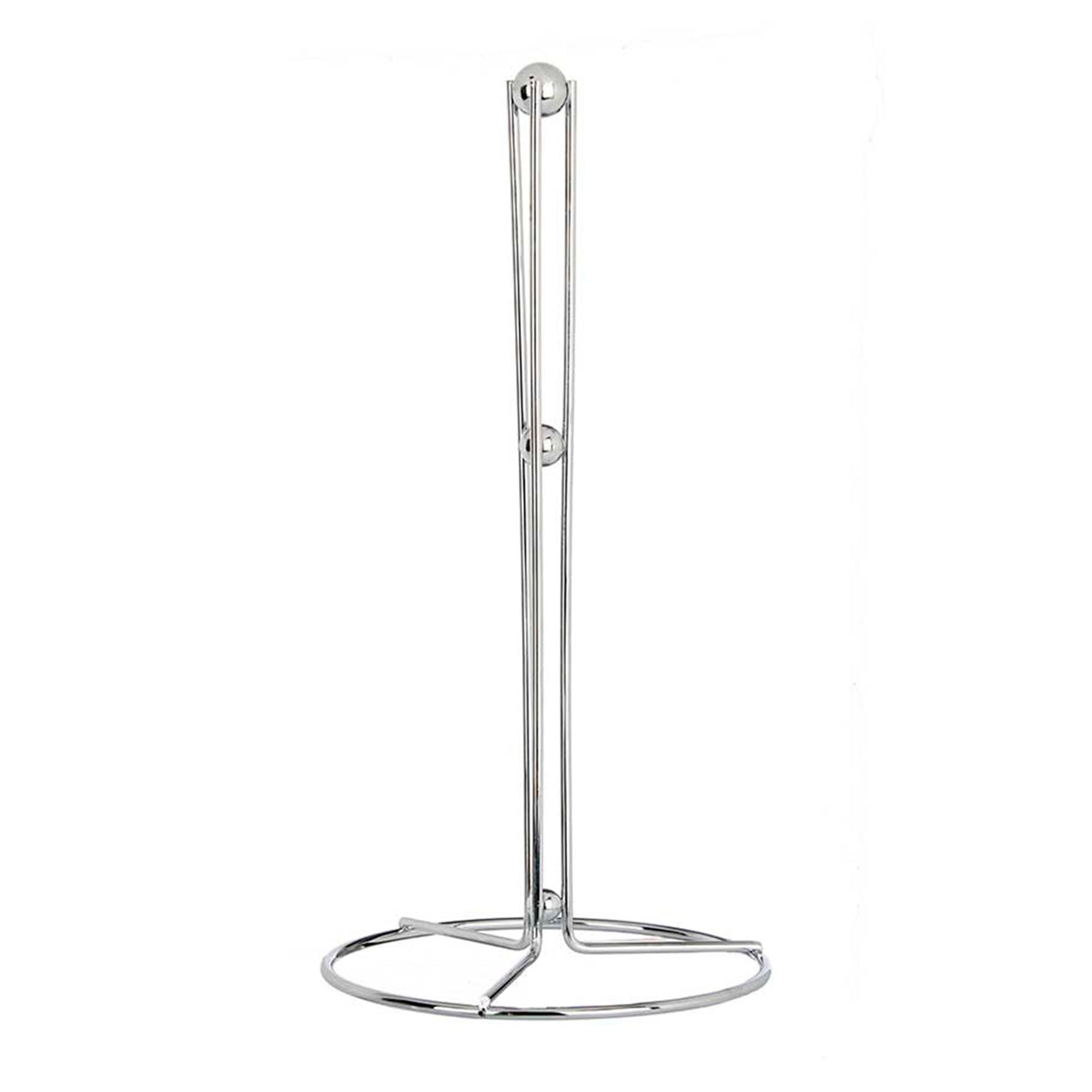 KINVARA Collection Single Ball Chrome Metal Toilet Roll Holder