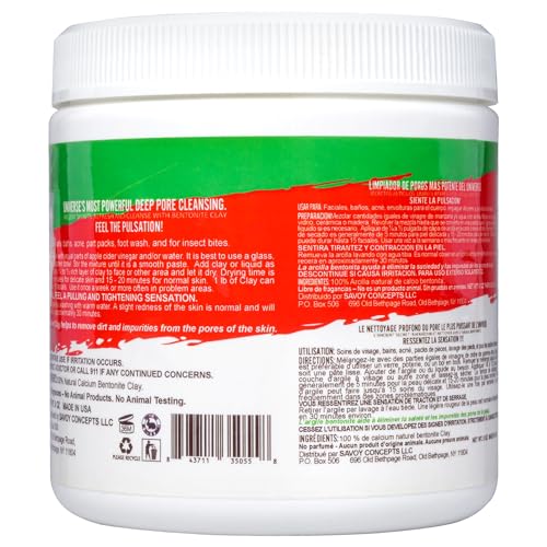 Mayan Magic Mud Powerful Deep Pore Cleansing Sodium Bentonite Clay, Natural Face Mask Peel For Men And Women - Image 2