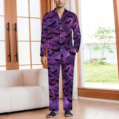 Couples Halloween Matching Pajamas Set Women Men Halloween Pjs Soft Pyiama Set Long Sleeve Loungewear Warm Sleepwear2