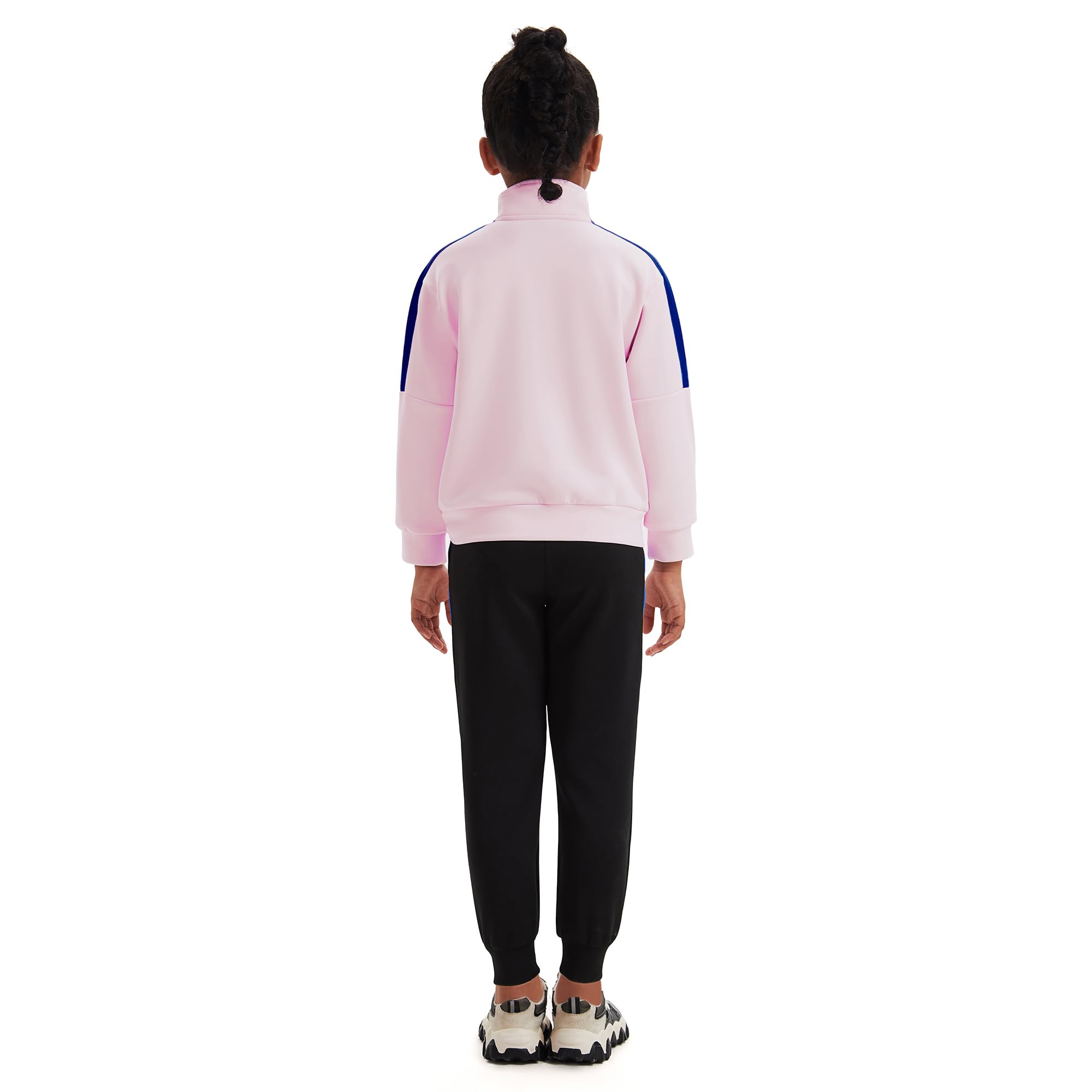 Filles Enfants Survêtement 2 Pièces Jogging Ensemble Veste Haut Sport Jogging Pantalon Tenue pour 4-15 Ans