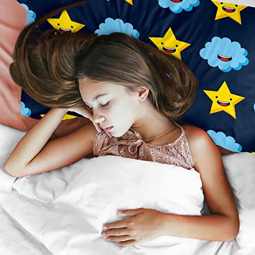 Housse de couette Supersoft drap de lit avec 2 taies d'oreiller Cloud Star