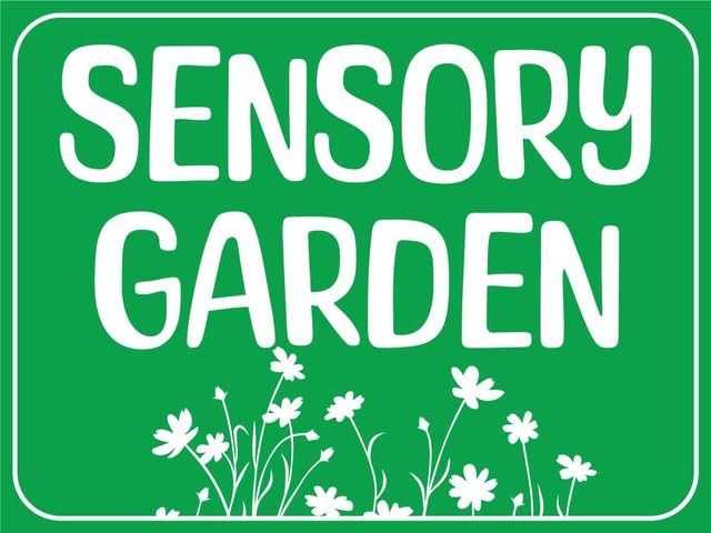 Sensory Garden 8"x12" Metal Tin Sign - Wall Decor for Home Kitchen, Farm, Garden & Garage