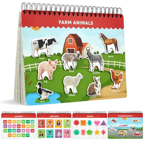 Image of Montessori Busy Book for Toddlers Ages 3 and Up - The Perfect Preschool Learning Activity Book for Fun Education at Home Or While Traveling - Perfect Speech Therapy & Autism Sensory Toy for Kids