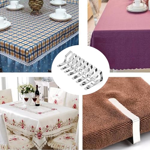15 Stück Tischdeckenklammern Transparent - Für Picknick, Hochzeit, Camping & Garten