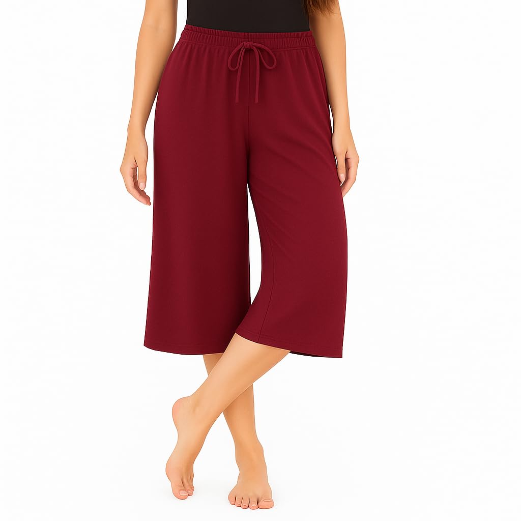 brand flex Womens Loose Fit Capris, 3/4th Capri,Trousers for Womens-picture-44