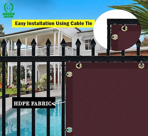 Image of HDPE Fabric Self Fold Baby Kids Safety Net Protector for Balcony & Staircase Railing Guard,Balcony Stairway Net Baby Safety Products for Indoor&Outdoor(Burgundy Color, 2X4 MTR)