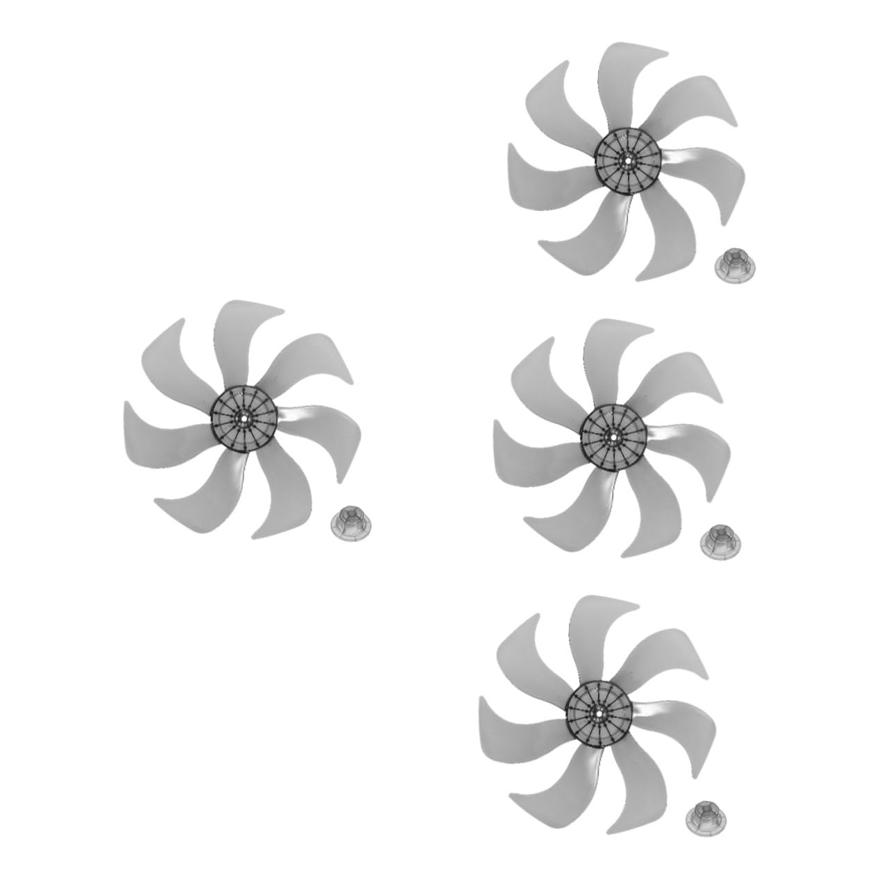 Cabilock 4piezas Reemplazo De De Ventilador Accesorio para Ventiladores De Mesa Piso Diseño Transparente y Instalación y Limpieza